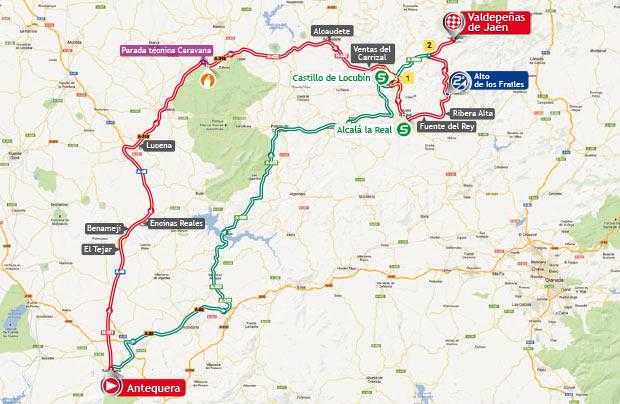 vuelta stage 9 map